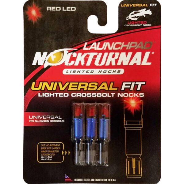 Nockturnal Launchpad Crossbow Nock Red 3/ct - Precision Shot Firearms