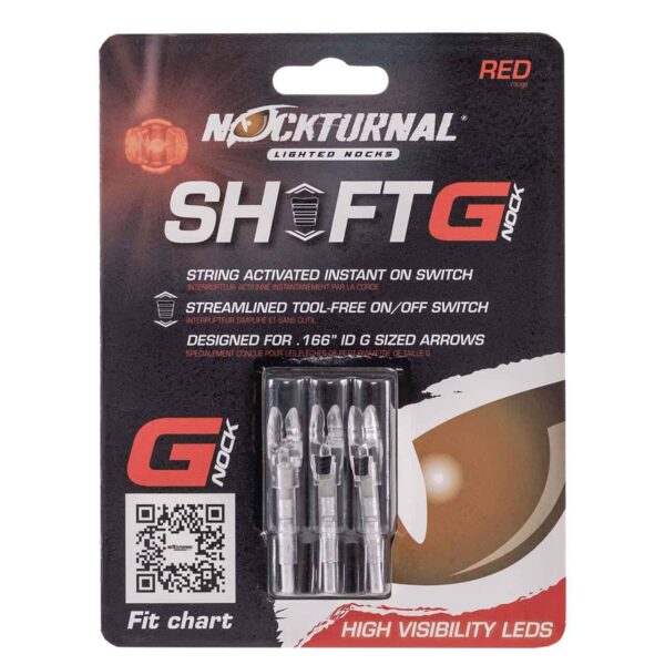 Nockturnal G-Nock Shift Red 3/pk .166 Arrow Diameter - Precision Shot Firearms