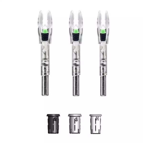 Nockturnal Shift Universal Green Lighted Nocks 3/pk - Precision Shot Firearms