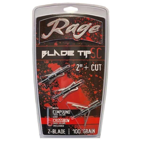 Rage Black Series Broadheads 2" 100 gr 3/ct - Precision Shot Firearms