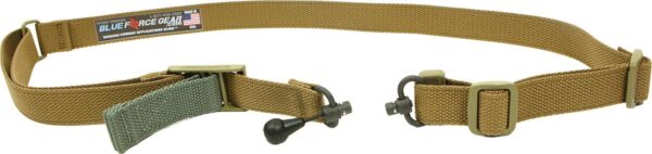 VICKERS 2-TO-1 SLING RED SWIVEL VERSION NYLON ADJUSTER & HDW COYOTE BR - Precision Shot Firearms