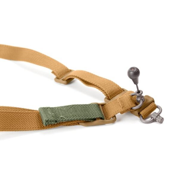 Blue Force Gear Vickers 221 Sling Red Swivel Padded Coyoted Brown - Precision Shot Firearms