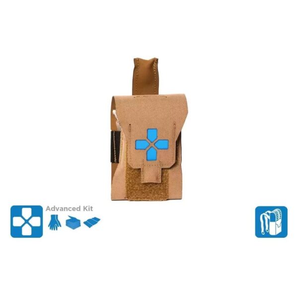 Blue Force Gear Nano Trauma Kit NOW! Advanced Supplies Coyote Brown - Precision Shot Firearms