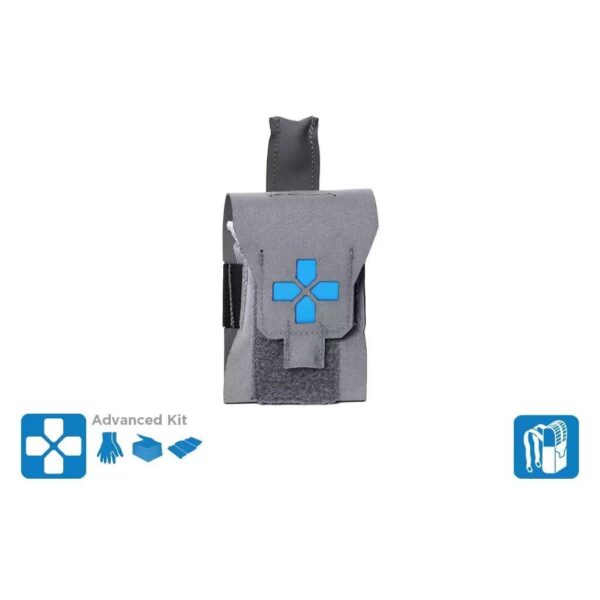 Blue Force Gear Nano Trauma Kit NOW! Advanced Supplies Wolf Gray - Precision Shot Firearms