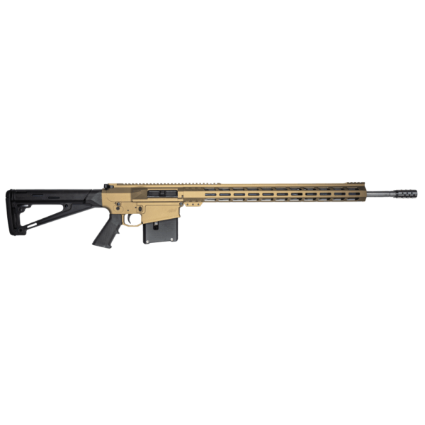 GLFA AR Long Action Rifle 6.5 PRC 5rd Magazine 24" Barrel MLOK Handguard Bronze Cerakote - Precision Shot Firearms