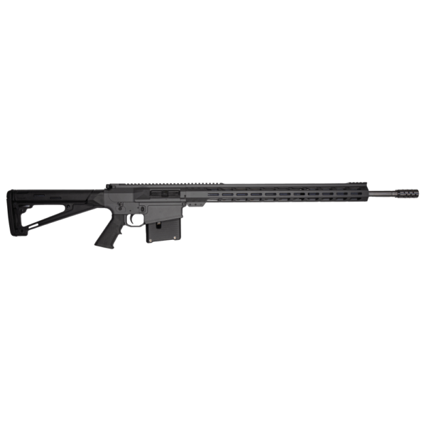 GLFA AR Long Action Rifle 6.5 PRC 5rd Magazine 24" Barrel MLOK Handguard Sniper Grey Cerakote - Precision Shot Firearms