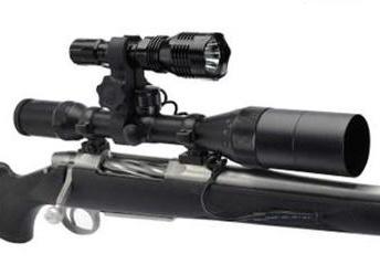 Cyclops Varmint Light Kit - Gun Mounted Red/Green LED / 250 Lumen / Rechargeable - Precision Shot Firearms