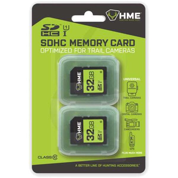 HME 32GB SDHC Memory Card 2/ct - Precision Shot Firearms
