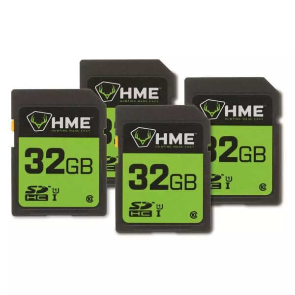 HME 32GB SDHC Memory Card 4/ct - Precision Shot Firearms