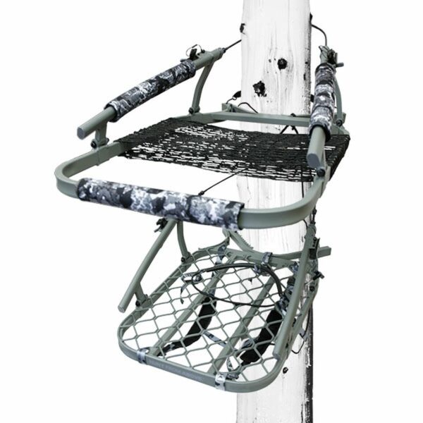 Hawk Ultra-Lite Climber Tree Stand Grey Camo - Precision Shot Firearms