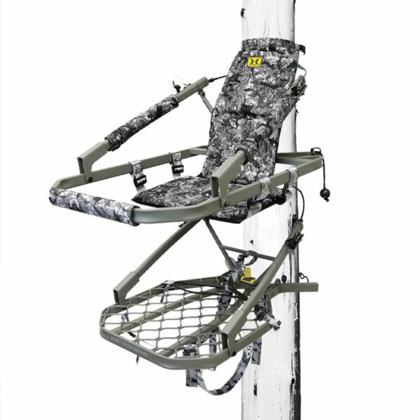 Hawk Warbird Climber Tree Stand Grey Camo - Precision Shot Firearms
