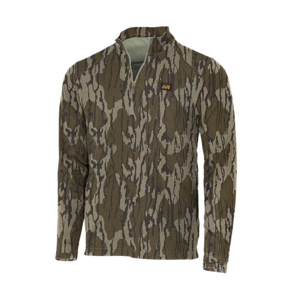 Muddy DV8 Quest Midweight Quarter Zip Sweatshirt Mossy Oak Bottomland M - Precision Shot Firearms