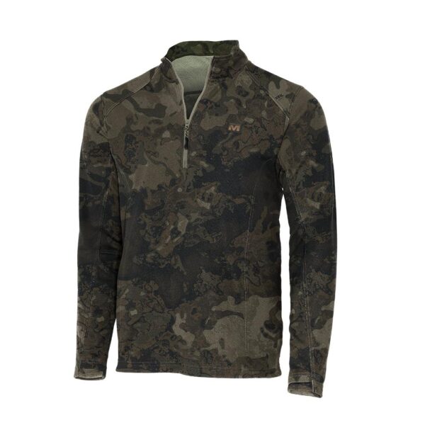Muddy DV8 Quest Midweight Quarter Zip Sweatshirt Veil Canyon Grey M - Precision Shot Firearms