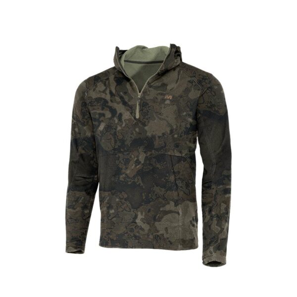 Muddy DV8 Quest Midweight Quarter Zip Hoodie Veil Canyon Grey S - Precision Shot Firearms