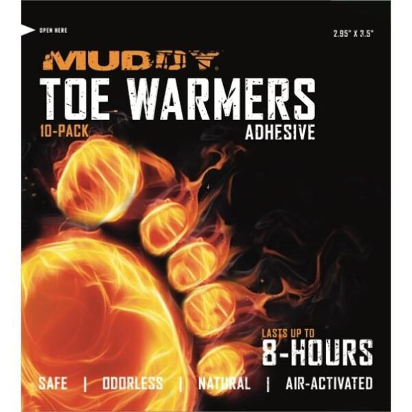 Muddy Disposable Toe Warmers with Adhesive 10/ct - Precision Shot Firearms