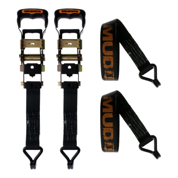 Muddy Heavy Duty Ratchet Straps 16 ft 2/ct - Precision Shot Firearms