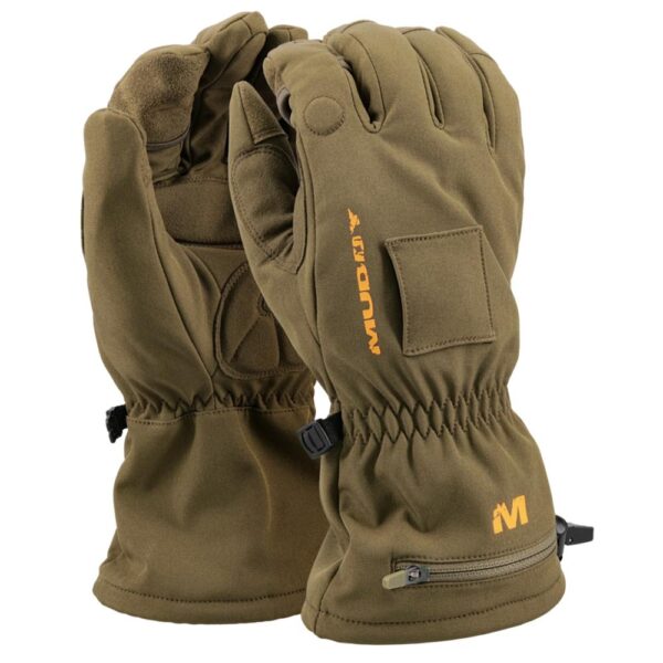 Muddy Nucleus Heated Softshell Gloves Brown Clay M - Precision Shot Firearms