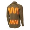 Muddy Nucleus Heated Quarter Zip Long Sleeve Shirt Brown Clay XL - Precision Shot Firearms