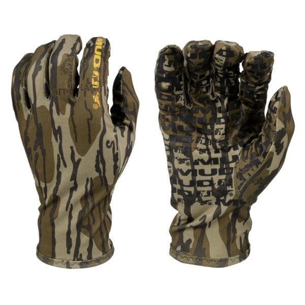 Muddy Lightweight Fleece Gloves Mossy Oak Bottomland M - Precision Shot Firearms