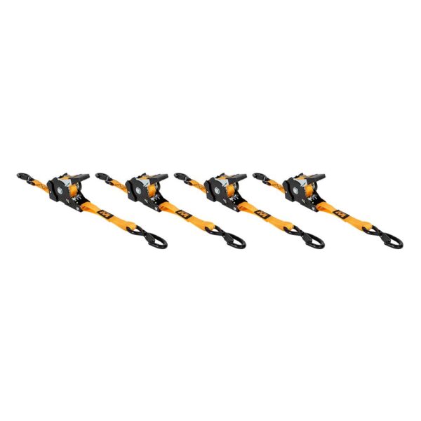 Muddy Retractable Ratchet Straps 1"x10 ft Orange 4/ct - Precision Shot Firearms