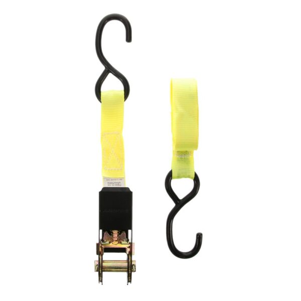 Muddy Ratchet Straps 1" x 10 ft High-Vis Yellow 4/ct - Precision Shot Firearms