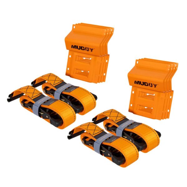 Muddy UTV Wheel Chock Tie-Down Kit Orange 4/ct - Precision Shot Firearms