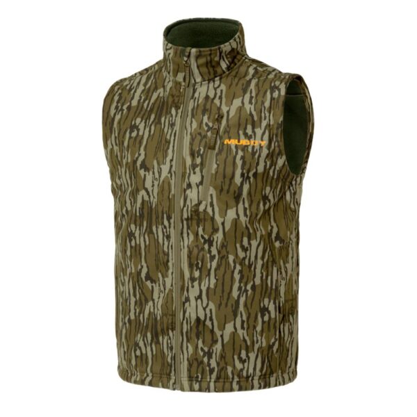 Muddy TRX Softshell Vest Mossy Oak Bottomland S - Precision Shot Firearms