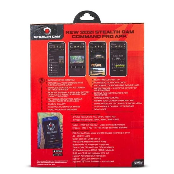 StealthCam DS4K Transmit Cellular Trail Camera 32MP Grey - Precision Shot Firearms