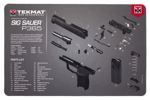 TekMat 11x17 Gun Cleaning Mat- Sig Sauer P365 - Precision Shot Firearms