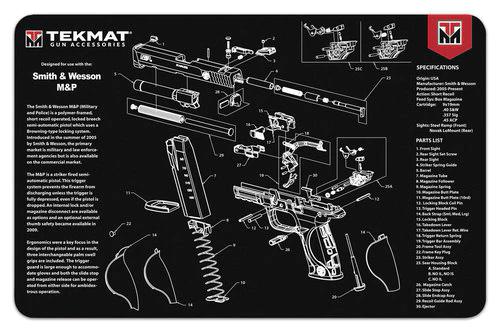 TekMat 11x17 Gun Cleaning Mat- Smith & Wesson M&P - Precision Shot Firearms