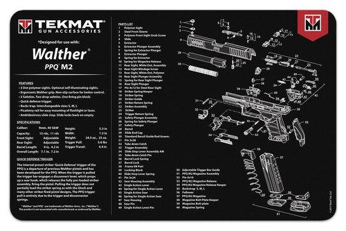TekMat 11x17 Gun Cleaning Mat- Walther PPQ Mod2 - Precision Shot Firearms