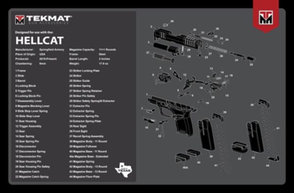 TekMat Ultra 20 Mat Springfield Hellcat - Precision Shot Firearms
