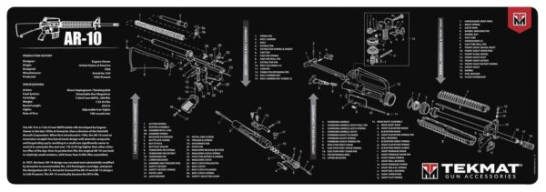 TekMat 12x36 Gun Cleaning Mat - AR-10 - Precision Shot Firearms