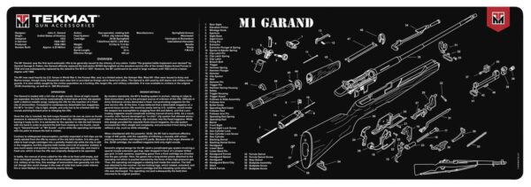 TekMat 12x36 Gun Cleaning Mat - M1 Garand - Precision Shot Firearms