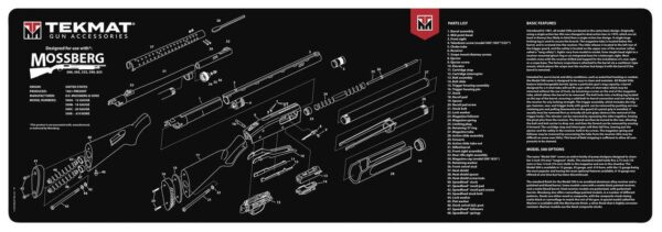 TekMat 12x36 Gun Cleaning Mat - Mossberg Shotgun - Precision Shot Firearms