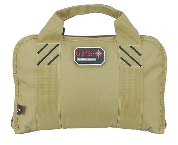 G-Outdoors Double Pistol Case with Magazine Storage & Dump Cup-Tan - Precision Shot Firearms