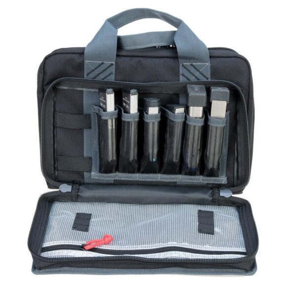 G-Outdoors Quad Pistol Range Bag with Magazine Storage & Dump Cups-Black - Precision Shot Firearms