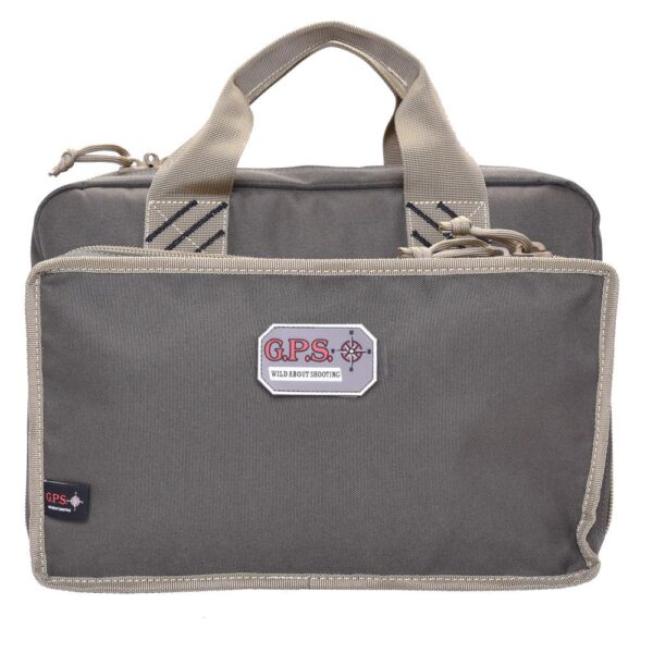 GPS Quad Handgun Range Bag with Mag Storage and Dump Cups Rifle Green and Khaki - Precision Shot Firearms