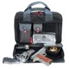 GPS Quad Handgun Range Bag with Mag Storage and Dump Cups Rifle Green and Khaki - Precision Shot Firearms