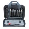 GPS Quad Handgun Range Bag with Mag Storage and Dump Cups Rifle Green and Khaki - Precision Shot Firearms