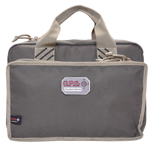 G-Outdoors Quad Pistol Range Bag with Mag Storage and Dump Cups FDE - Precision Shot Firearms