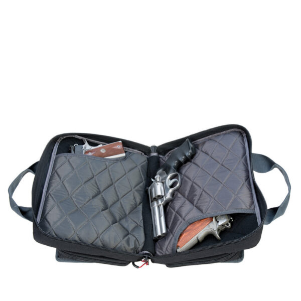 G-Outdoors Quad Pistol Range Bag with Mag Storage and Dump Cups FDE - Precision Shot Firearms
