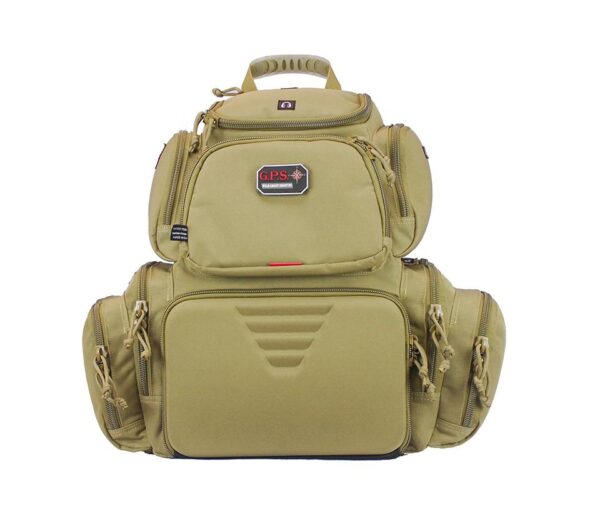 G-Outdoors Handgunner Backpack with 4 Handgun Cradle Tan - Precision Shot Firearms