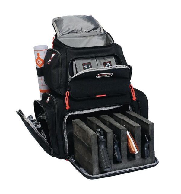 G-Outdoors Handgunner Backpack with 4 Handgun Cradle-Black - Precision Shot Firearms