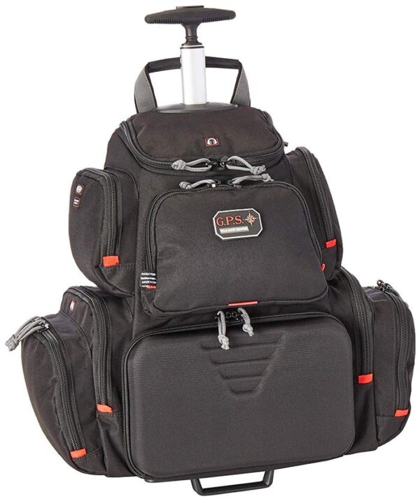 G-Outdoors Rolling Handgunner Backpack with 4 Handgun Cradle-Black - Precision Shot Firearms