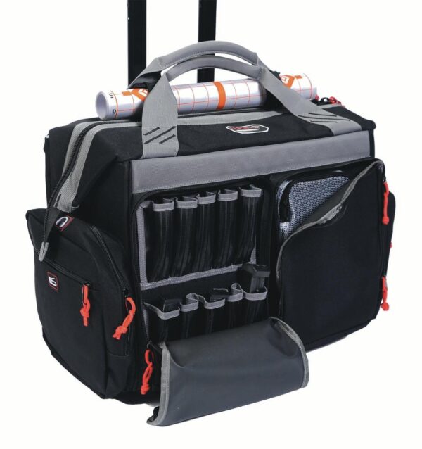 G-Outdoors Rolling Range Bag- with Telescoping Handle-Black - Precision Shot Firearms