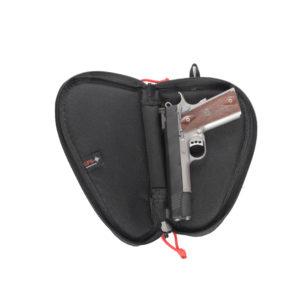 G-Outdoors Contoured Pistol Case w/Locking Zipper for 3" or less Barrels-Black - Precision Shot Firearms