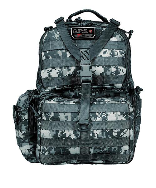 G-Outdoors Tactical Range Backpack 3 Handguns Capacity -Gray Digital - Precision Shot Firearms