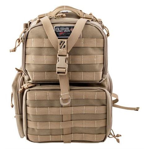 G-Outdoors GPS Tactical Range Backpack Holds 3 Handguns Tan - Precision Shot Firearms