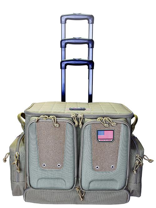Tactical Rolling Range Bag Holds 10 handguns Tan - Precision Shot Firearms